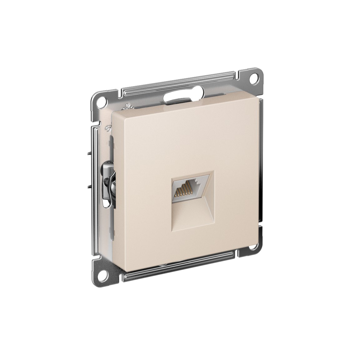 ATLASDESIGN РОЗЕТКА компьютерная RJ45 кат. 5e, механизм, БЕЖЕВЫЙ
