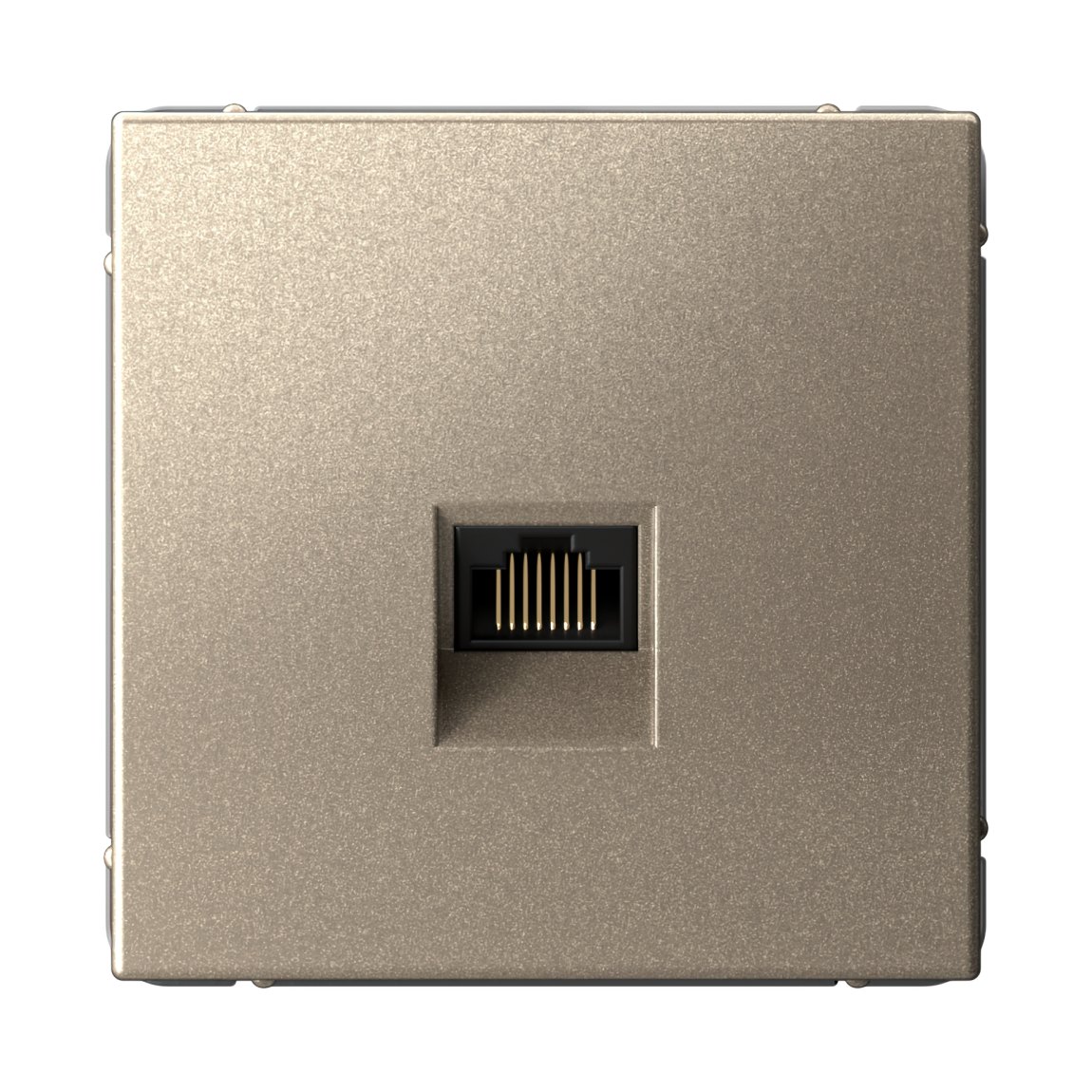 ARTGALLERY РОЗЕТКА компьютерная RJ45, кат. 6A, механизм, ШАМПАНЬ