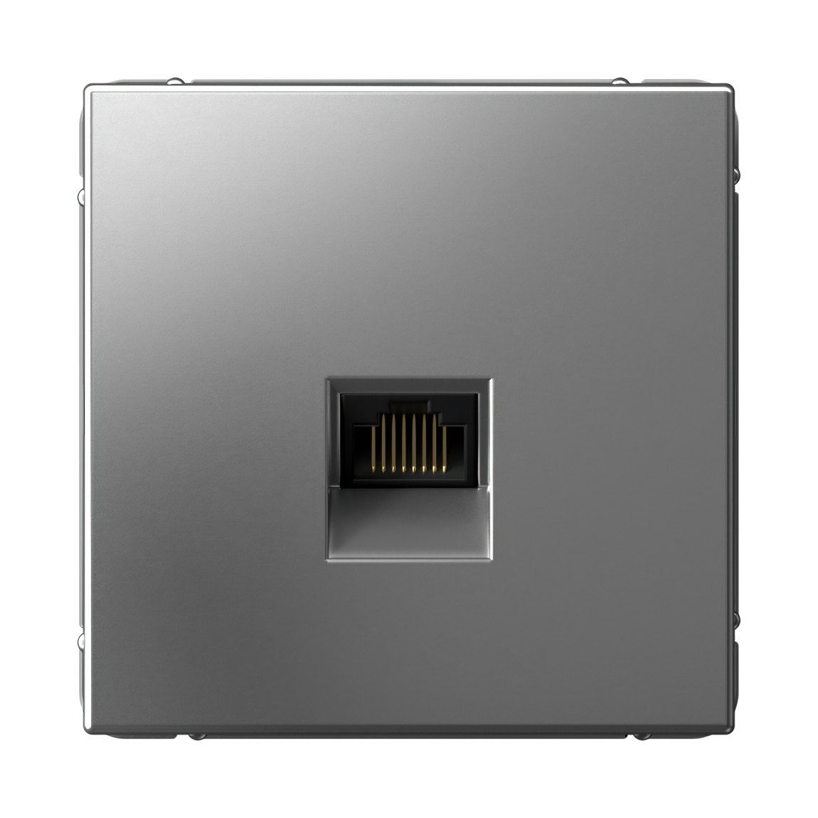 ARTGALLERY РОЗЕТКА компьютерная RJ45, кат. 6A, механизм, СТАЛЬ