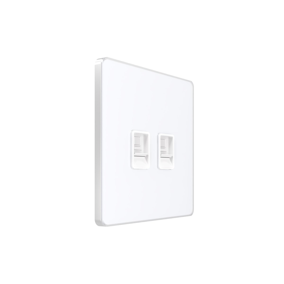 Systeme Infinity, Розетка информационная С/У RJ-45 кат.5e 2-я, Арктический лед