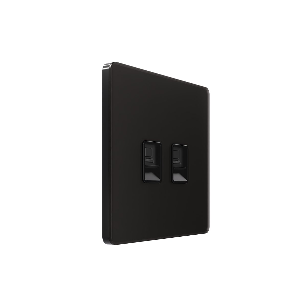 Systeme Infinity, Розетка информационная С/У RJ-45 кат.6 2-я, Полярная ночь