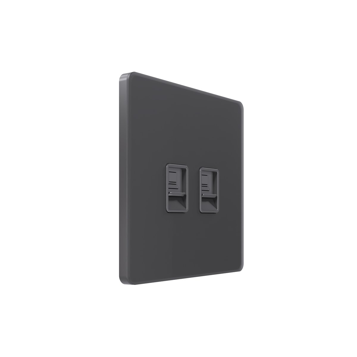 Systeme Infinity, Розетка информационная С/У RJ-45 кат.5e 2-я, Вулканический пепел