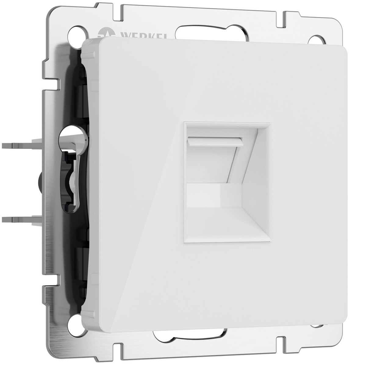 Розетка Ethernet RJ-45 (белый акрил)