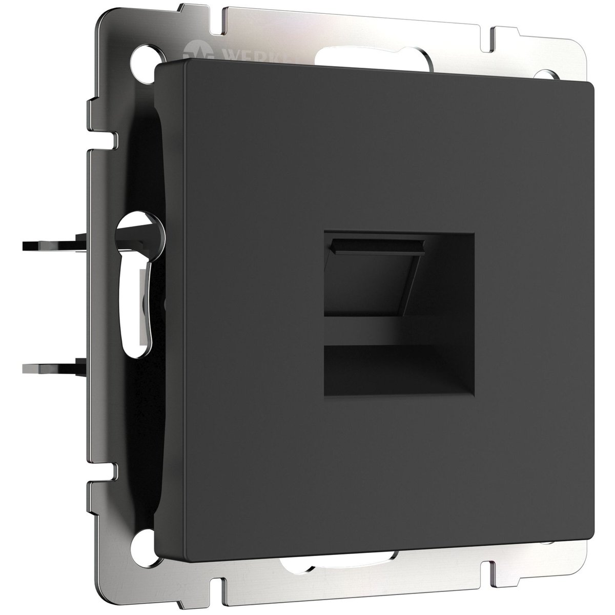 Телефонная розетка RJ-11 (черный матовый)