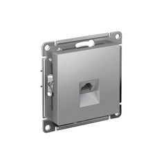 ATLASDESIGN РОЗЕТКА компьютерная RJ45 кат. 5e, механизм, АЛЮМИНИЙ