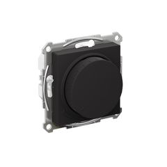ATLASDESIGN СВЕТОРЕГУЛЯТОР (диммер) поворотно-нажимной, LED, RC, 400Вт, механизм, КАРБОН