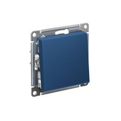 ATLASDESIGN 1-клавишный ПЕРЕКЛЮЧАТЕЛЬ, сх.6, 10АХ, мех., быстрозажим. клем., АКВАМАРИН