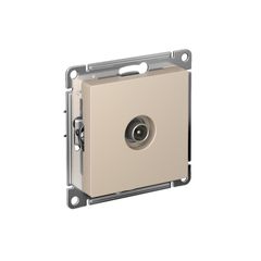 ATLASDESIGN TV РОЗЕТКА проходная 4дБ, механизм, ПЕСОЧНЫЙ