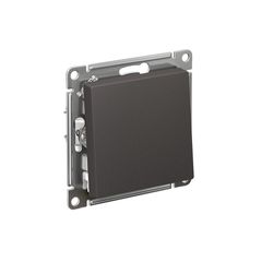 ATLASDESIGN 1-клавишный ПЕРЕКЛЮЧАТЕЛЬ, сх.6, 10АХ, механизм, БАЗАЛЬТ