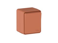 ATLASDESIGN PROFI IP54 О/У 1-клавишный ВЫКЛЮЧАТЕЛЬ КНОПОЧНЫЙ, сх.1, 10А, ТЕРРАКОТОВЫЙ