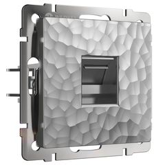 Розетка Ethernet RJ-45 (hammer серебряный)
